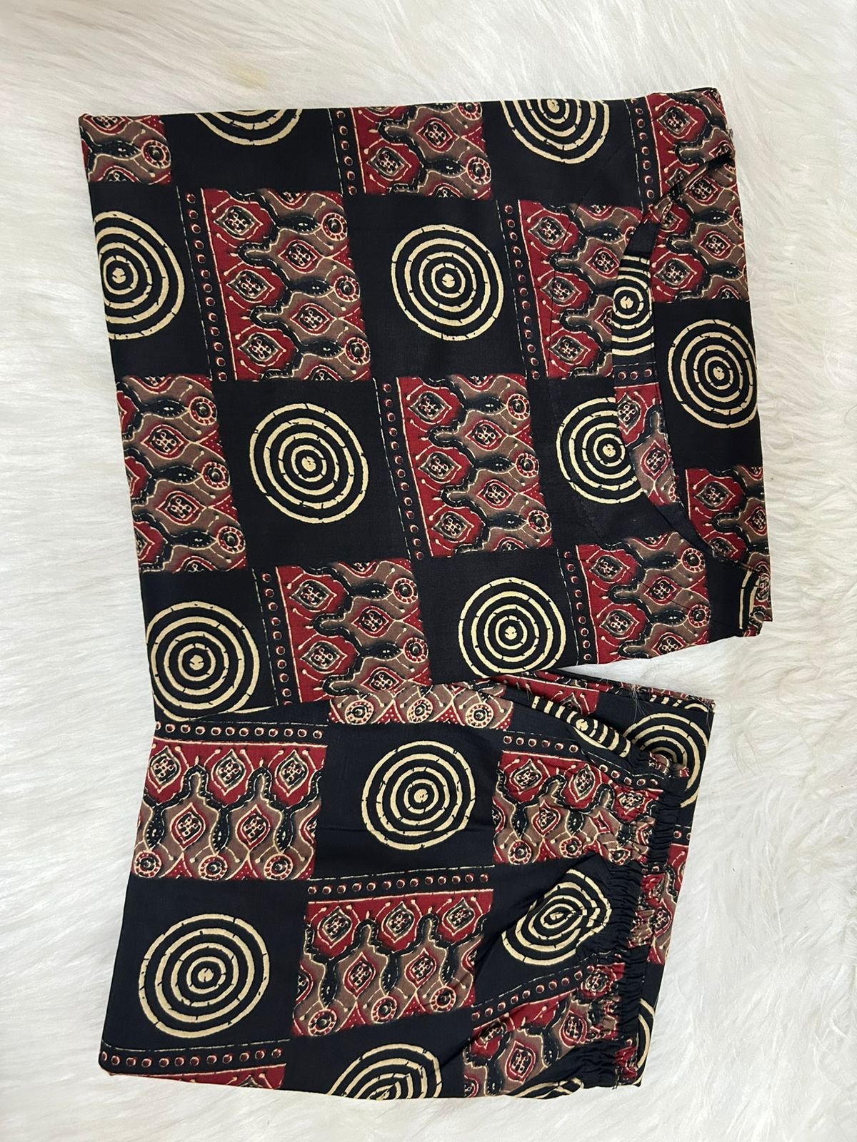 Ajrakh Cotton Halter Neck A-Line Co-Ord Set